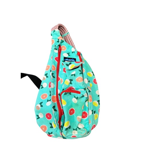 Kavu Handbags - KAVU Rope Sling Bag Citrus Grove Print Crossbody Shoulder Backpack